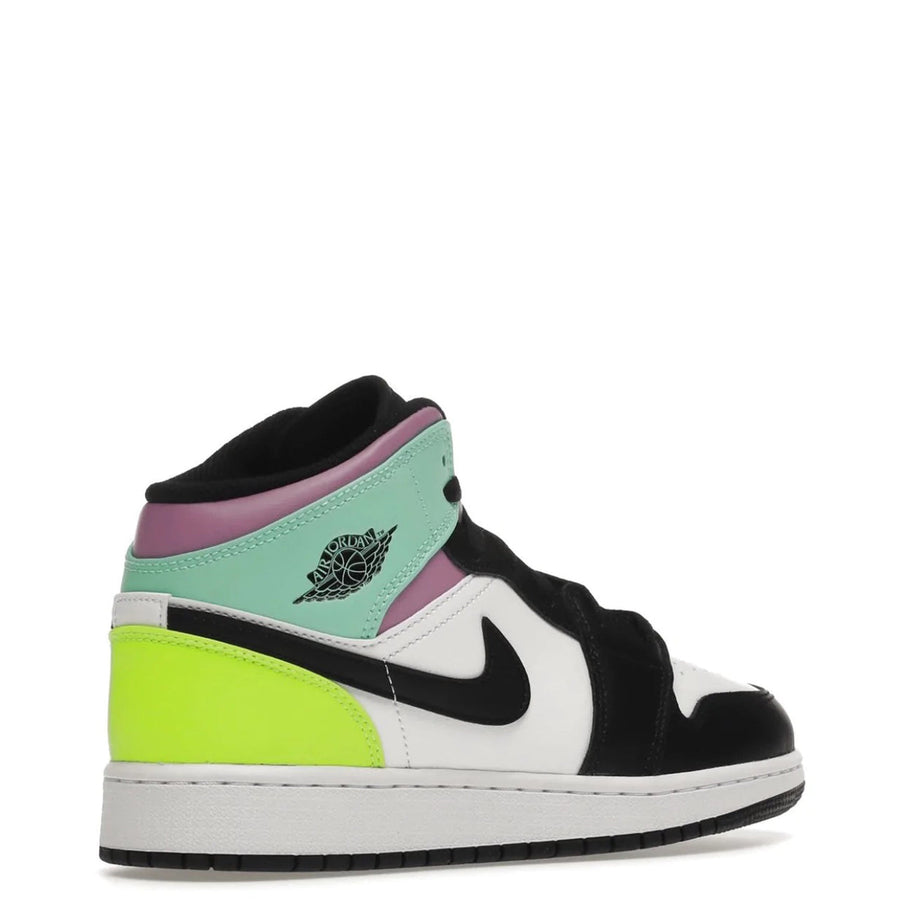 Jordan 1 Mid 'Pastel Black Toe'